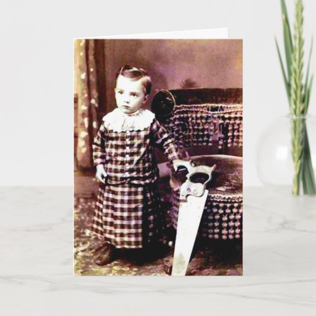 Carte photo d'anniversaire Vintage amusante (Devant)