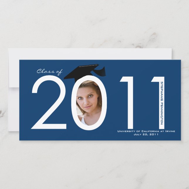 Carte photo d'annonce de remise de diplômes 2011 b (Devant)