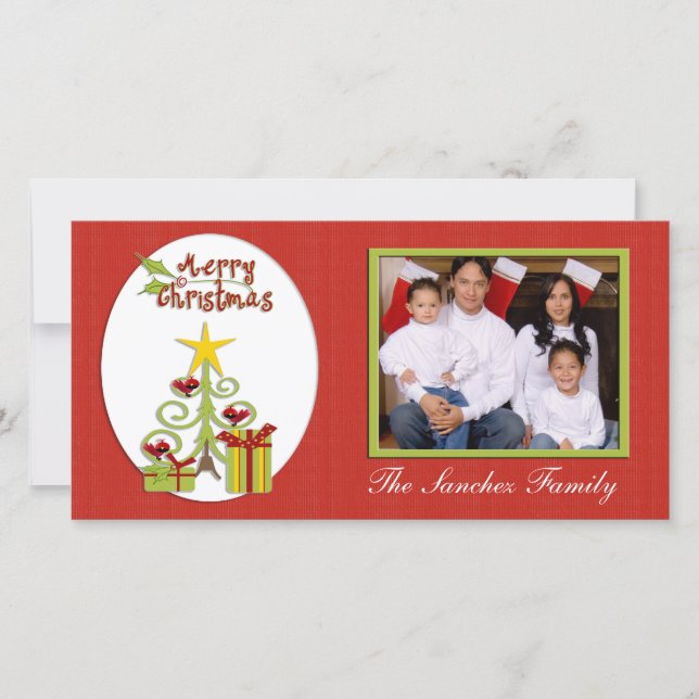 Carte photo d'arbre de Noël (Devant)
