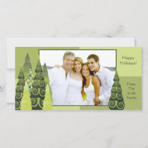 Carte photo d'arbre de Noël