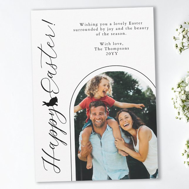 Carte Photo d'architecture moderne en noir et blanc et l (Créateur téléchargé)