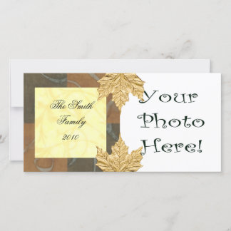 Carte photo d'automne/vacances