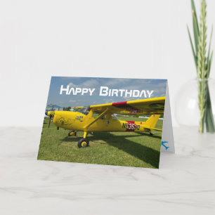 Carte Photo d'avion, Anniversaire de pilote d'aviation C