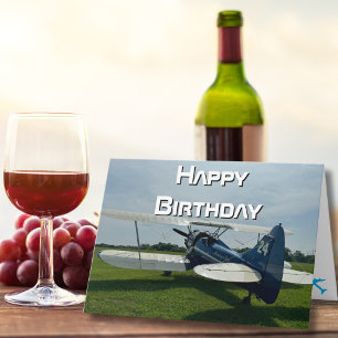 Carte Photo d'avion, Cool Aviation Pilote Anniversaire
