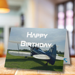 Carte Photo d'avion, Cool Aviation Pilote Anniversaire