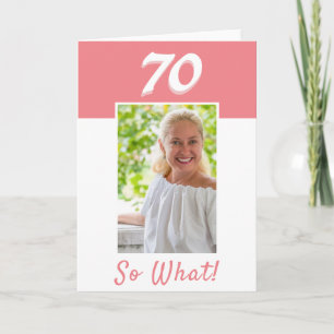 Carte Photo de 70e anniversaire positive Anniversaire