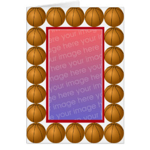 Carte photo de basket-ball