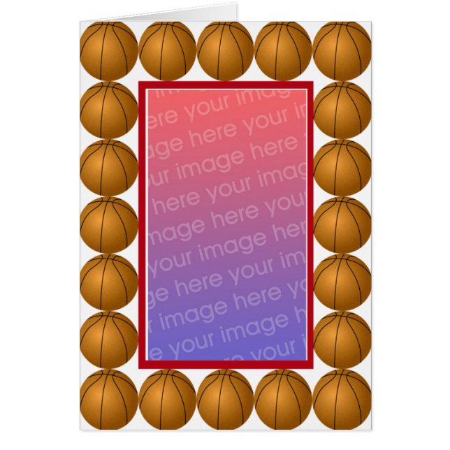 Carte photo de basket-ball (Devant)