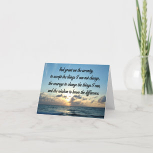 CARTE PHOTO DE BEAUTIFUL SERENITY PRAYER OCEAN