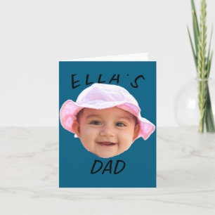 Carte Photo de bébé nouveau papa