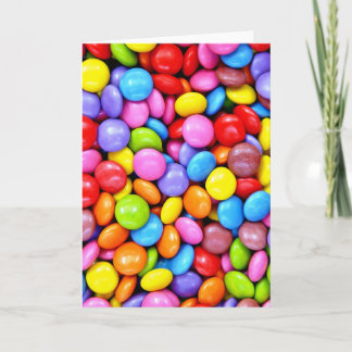Carte Photo de bonbons colorés