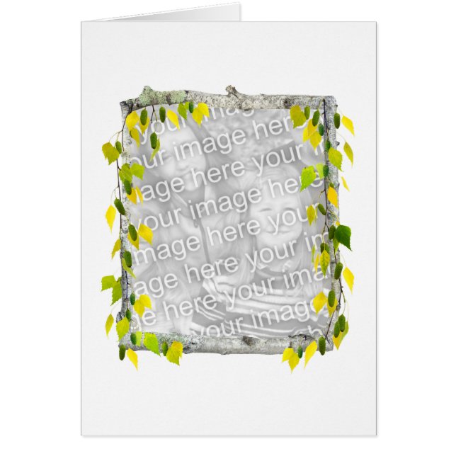 Carte photo de bouleau (Devant)