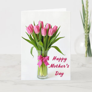 Carte photo de bouquet de fleurs roses