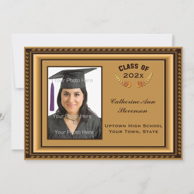 Carte photo de cadre Gold Picture (Devant)