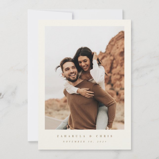 Carte photo de calendrier à date à retenir de cœur (Dos)