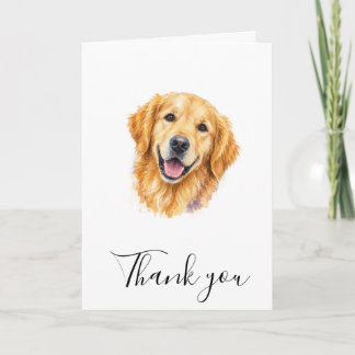Carte Photo de chien Golden Retriever mignon Note de gra