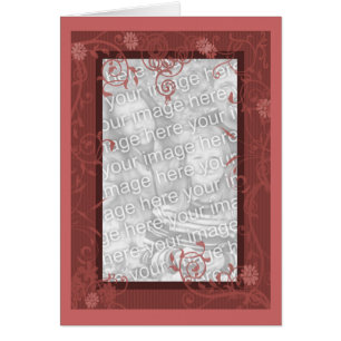 Carte photo De Conception Fleurs Et Flûtes