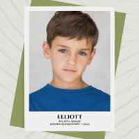 Carte photo de conservation de l'année scolaire