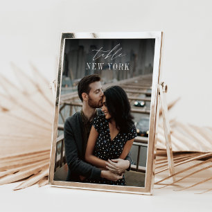 Carte photo de destination voyage Mariage 5x7