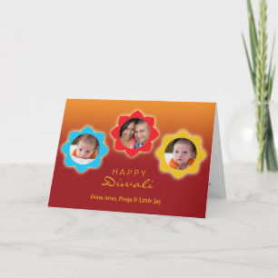 Carte Photo de Diwali