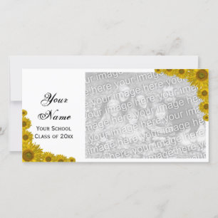 Carte photo de Faire-part de graduation du bord du