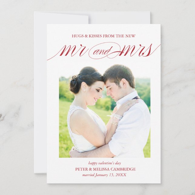 Carte photo de faire-part de mariage pour le jour (Devant)