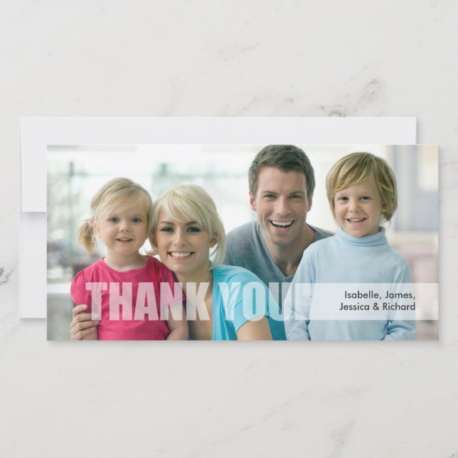 Carte photo de famille de Merci (Devant)