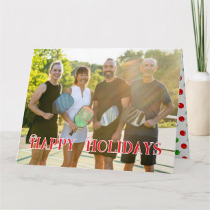 Carte Photo de famille de pickleball personnalisable pou