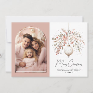 Carte photo de famille du cadre d'arche rose Festi