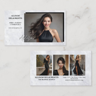 Carte Photo de Fond en Marbre | Mini Cartes de Com