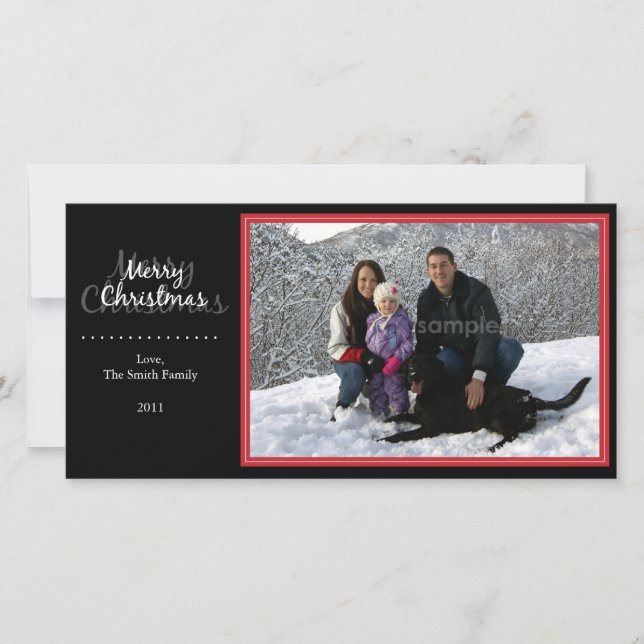 Carte photo de Joyeux Noël (Devant)