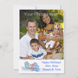 Carte photo de la famille des neiges