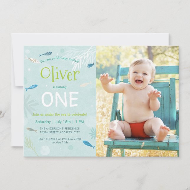 Carte photo de la fête des Anniversaires de enfant (Devant)