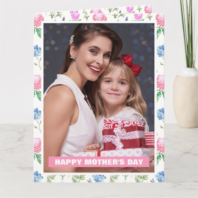 Carte Photo de la Fête des mères du Fleur sauvage person (Devant)