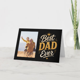 Carte Photo de la fête des pères « Meilleur papa du mond