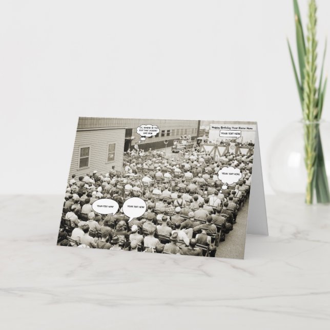 CARTE PHOTO DE LA FOULE DES 2ÈME GUERRE MONDIALE DES ANN (Devant)