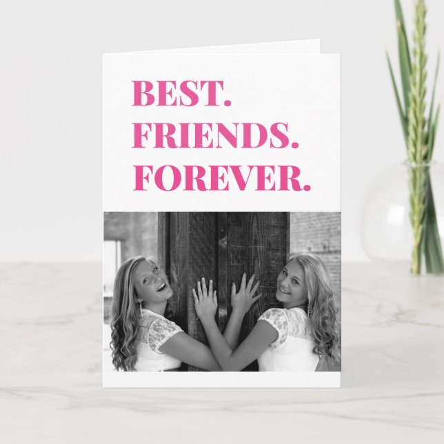 Carte Photo de la meilleure amie BFF (Devant)