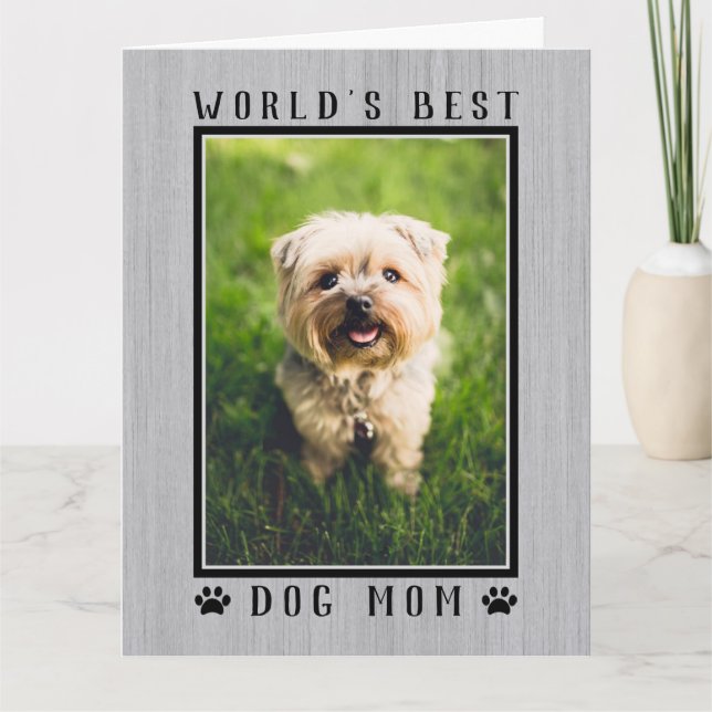 Carte Photo de la meilleure maman de chien du monde Rust (Devant)