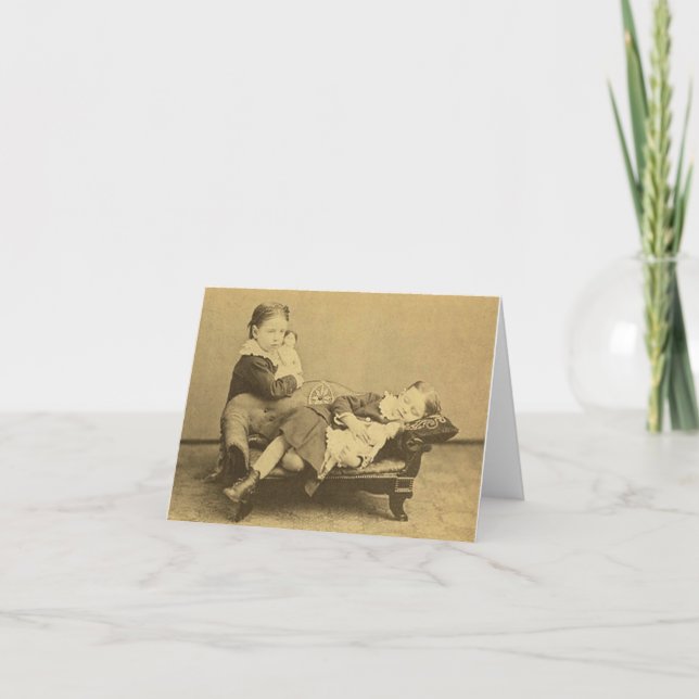 Carte Photo de la mort de l'ère victorienne (Devant)