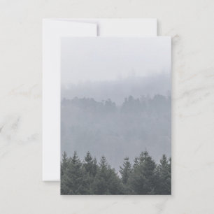 Carte Photo de la nature de la forêt de Misty