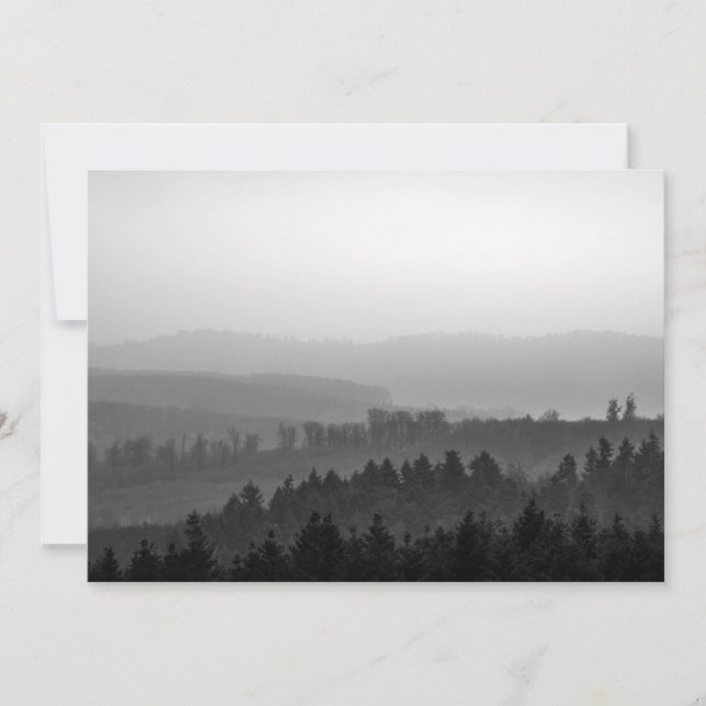 Carte photo de la nature forestière (Devant)