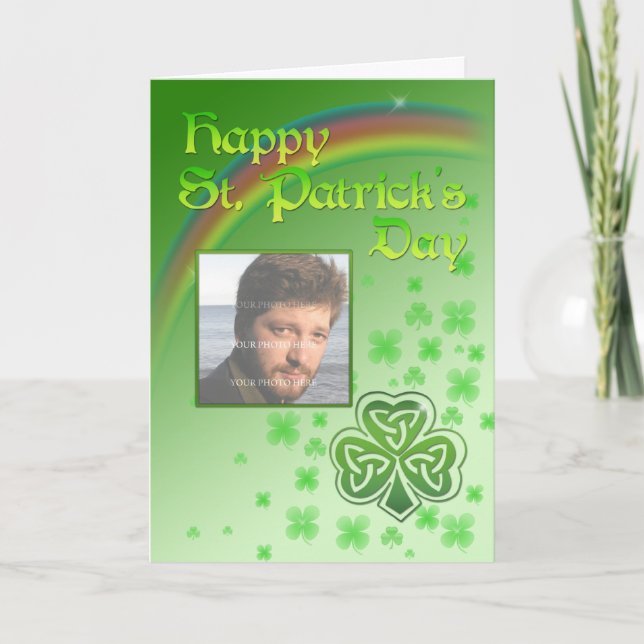 Carte photo de la Saint Patrick (Devant)