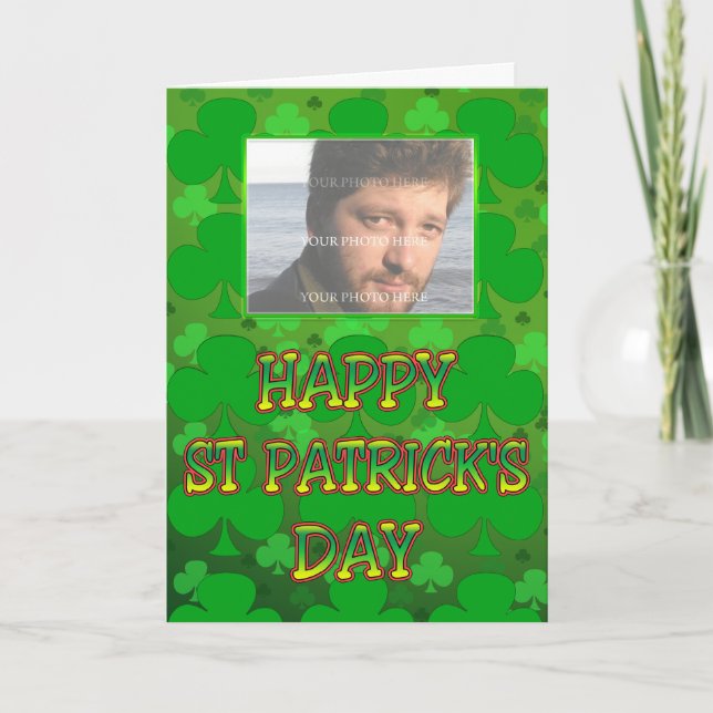 Carte photo de la Saint Patrick (Devant)