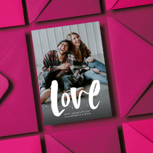 Carte photo de la Saint-Valentin d'amour moderne g