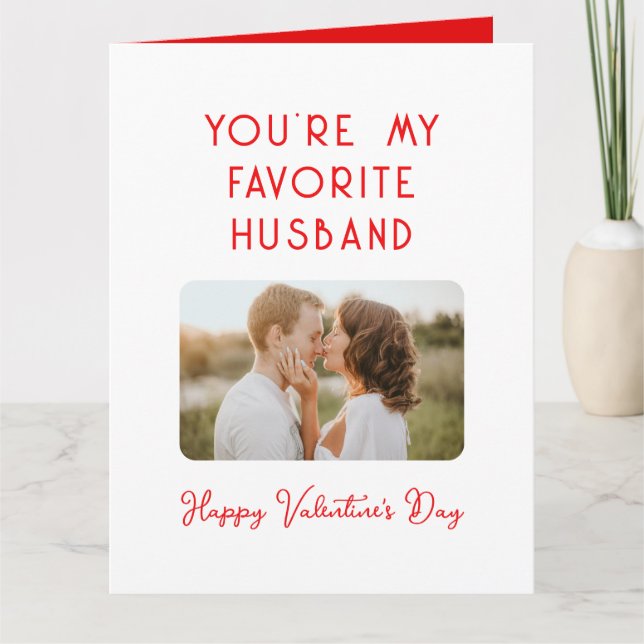 Carte Photo de la Saint-Valentin Vous êtes mon mari préf (Devant)