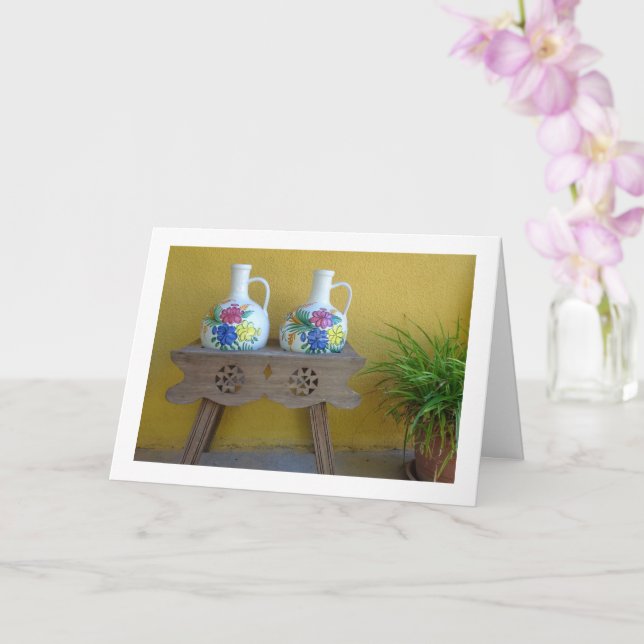 Carte Photo de la vie morte des Vases décoratifs (Orchidée)