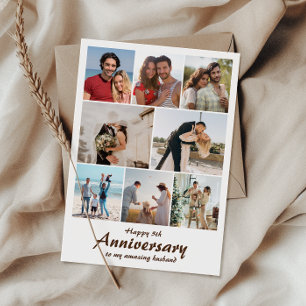 Carte Photo de l'anniversaire du mariage   Collage perso