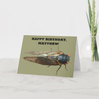 Photo de l'Anniversaire Personnalisé de Cicada Bug