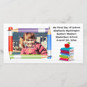 Carte photo de l'école pour enfants