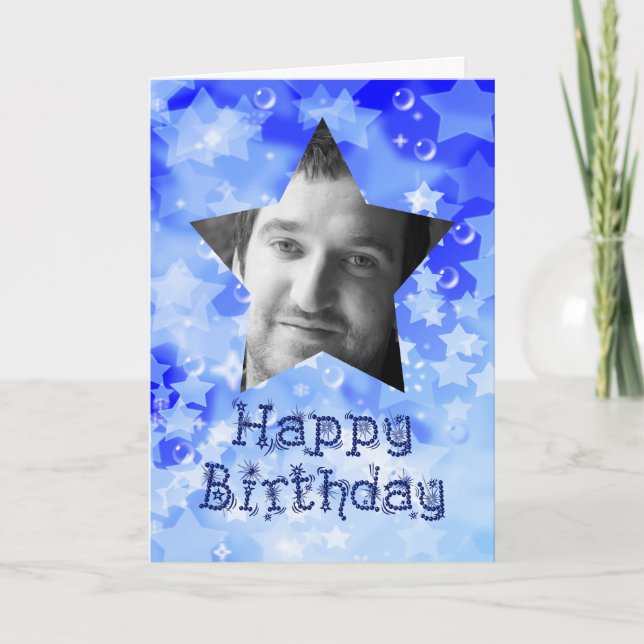 Carte photo de l'invitation de fête d'anniversaire (Devant)